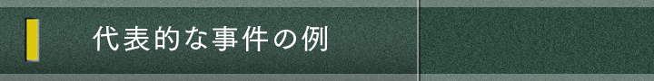 代表的な事件の例