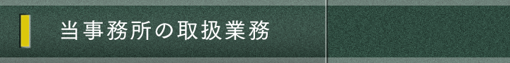 当事務所の取り扱い業務